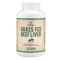 Яловича печінка трав'яної відгодівлі Double Wood Grass Fed Beef Liver 1000 мг, 180 капсул