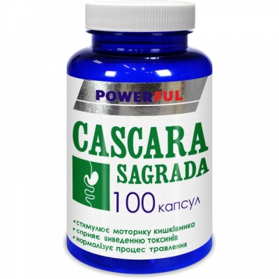 Каскара саграда POWERFUL капсулы по 1 г №100 в бан.