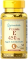 Витамин Е Puritan's Pride Vitamin E 1000 IU 450 мг, 50 капсул
