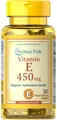 Вітамін Е Puritan's Pride Vitamin E 1000 IU 450 мг, 50 капсул