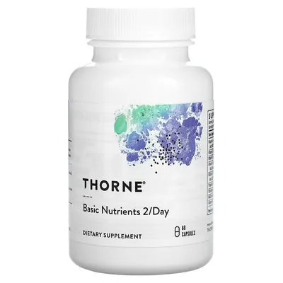 Вітамінно-мінеральний комплекс Thorne Research Basic Nutrients 2/Day (NSF-Certified For Sport) капсули №60
