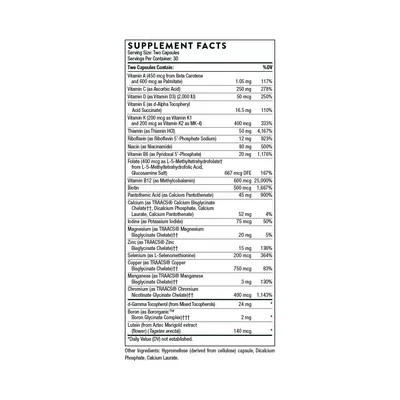 Вітамінно-мінеральний комплекс Thorne Research Basic Nutrients 2/Day (NSF-Certified For Sport) капсули №60