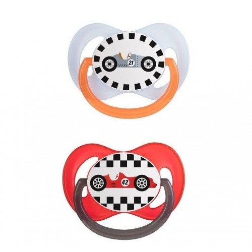 Пустышка силиконовая Canpol Babies Racing симметричная 22/635, 6-18 месяцев, 2 шт