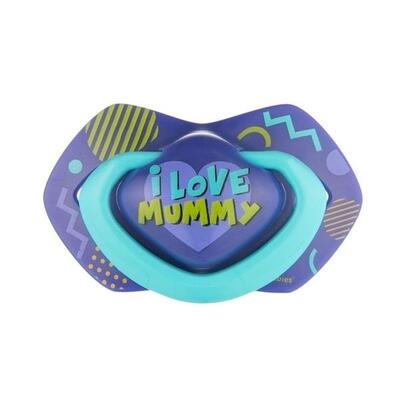 Пустышка силиконовая Canpol Babies Neon Love симметричная 22/652_blu, 0-6 месяцев, 2 шт