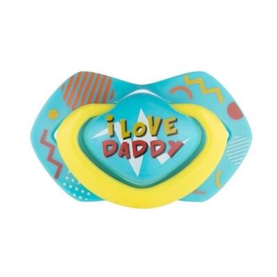 Пустышка силиконовая Canpol Babies Neon Love симметричная 22/652_blu, 0-6 месяцев, 2 шт