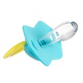 Пустышка силиконовая Canpol Babies Neon Love симметричная 22/652_blu, 0-6 месяцев, 2 шт