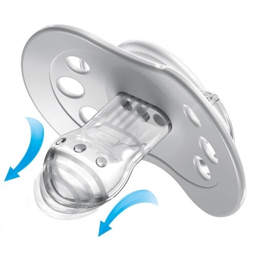 Пустышка силиконовая Lovi Salt&Pepper динамическая, 22/879 6-18 месяцев, 2 шт