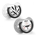 Пустышка силиконовая Lovi Salt&Pepper динамическая, 22/879 6-18 месяцев, 2 шт