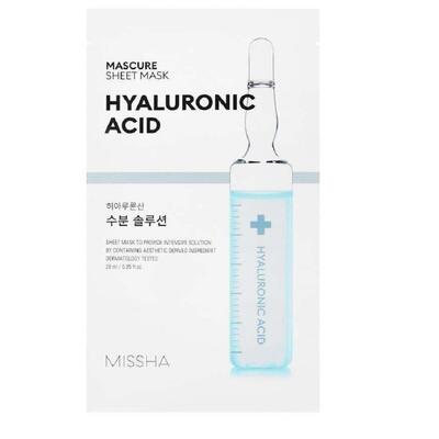 Маска тканинна для обличчя Missha Mascure Hydra Solution зволожувальна з гіалуроновою кислотою, 27 мл