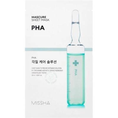 Маска-пілінг тканинна для обличчя Missha Mascure Peeling Solution PHA, 27 мл