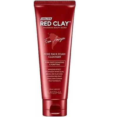 Маска-пенка для умывания Missha Amazon Red Clay очистительная, 120 мл