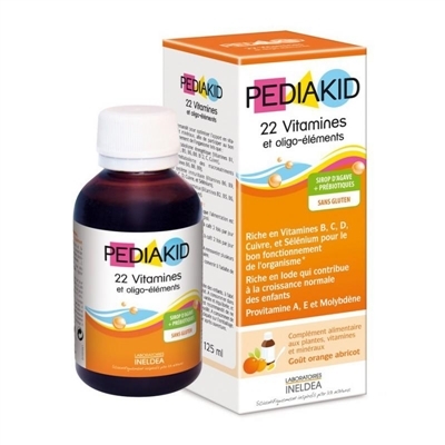 Педиакид PEDIAKID 22 Vitamines & Oligo-Elements сироп для здорового физического развития: 22 витамина и олиго- элемента, 125 мл