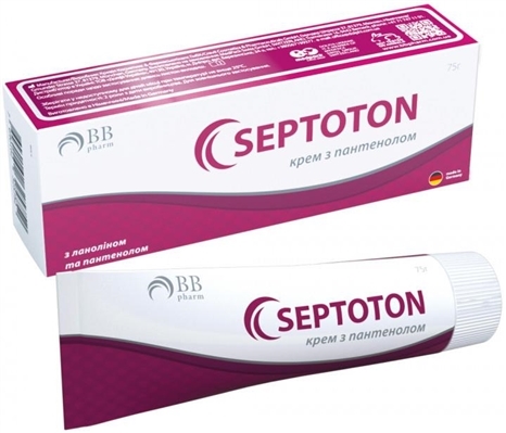 Септотон BB Pharm крем з пантенолом по 75 г у тубах