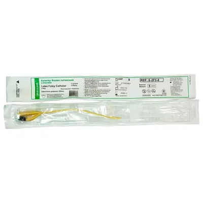 Катетер урологічний Medicare Latex Foley Catheter 2-Way тип Фолея латексний 8 Fr, 2-ходовий, 1 штука
