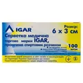 Серветка спиртова IGAR 30 мм х 60 мм, 100 штук