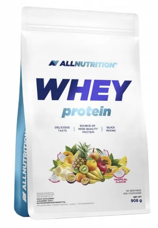 Протеїн сироватковий концентрат Allnutrition Whey Protein тропічний пунш, 908 г