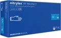 Рукавички оглядові Mercator Nitrylex PF Protect нітрилові без пудри нестерильні, розмір M, сині, пара