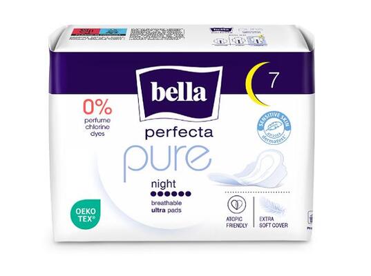 Прокладки гигиенические Bella Perfecta Pure Night, 7 шт