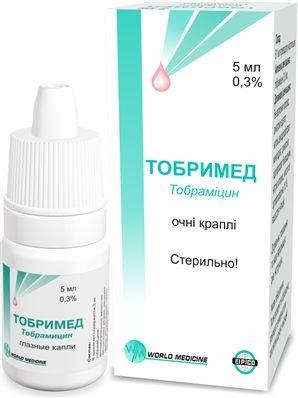 Тобримед капли глаз. 0.3 % по 5 мл во флак.-кап.