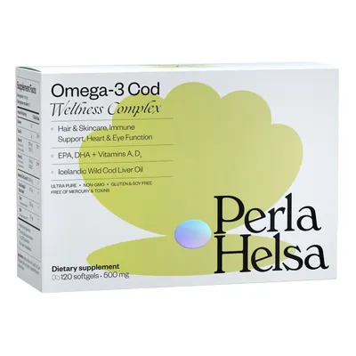 Жирні кислоти Perla Helsa Омега-3 із печінки тріски капсули №120