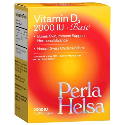 Вітамін D3 2000 МО Perla Helsa капсули по 50 мкг №60