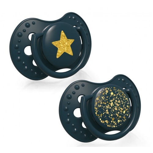 Пустышка силиконовая Lovi Stardust динамическая, 22/892-green, 0-3 месяца, 2 шт