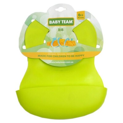 Нагрудник Baby Team 6500 резиновый от 6 месяцев
