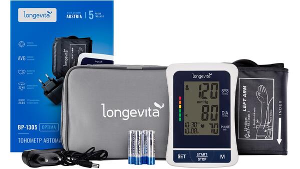 Тонометр Longevita BP-1305 автоматический с сетевым адаптером