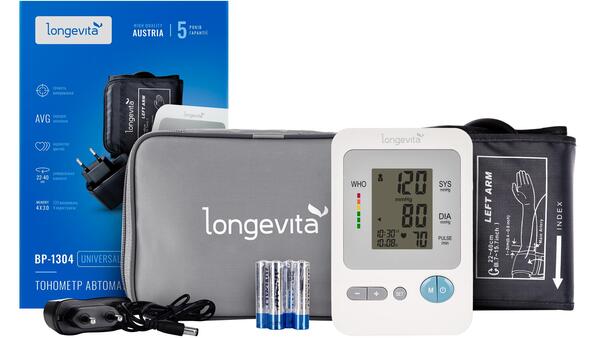 Тонометр Longevita BP-1304 автоматический с сетевым адаптером