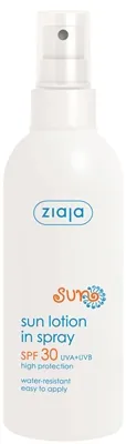 Лосьйон Ziaja Сонячна серія захисний спрей SPF 30+, 170 мл