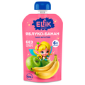 Пюре фруктовое Elfik Magic для детей с 6 месяцев яблоко-банан, 200 г