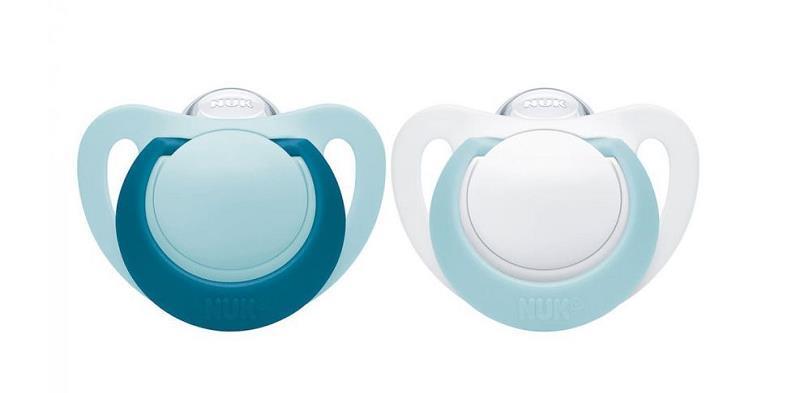 Пустышка силиконовая NUK Genius 10730045 размер 0, 2 шт