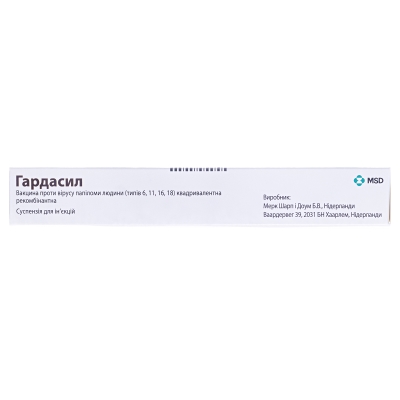 Гардасил суспензия д/ин. 1 доза по 0.5 мл №1 в предвар. запол. шпр. с 1 или 2 иголк.