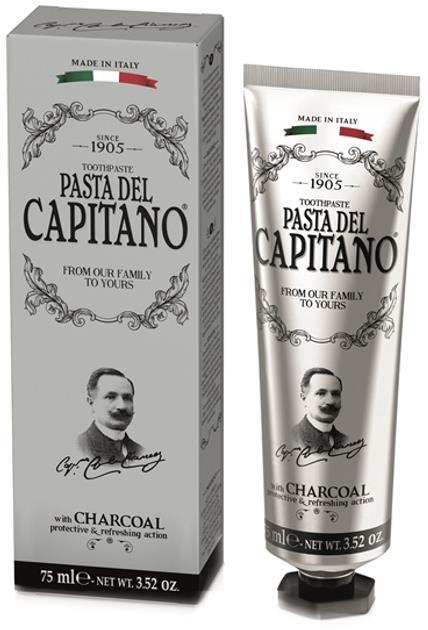 Зубная паста Pasta del Capitano 1905 с углем, 75 мл