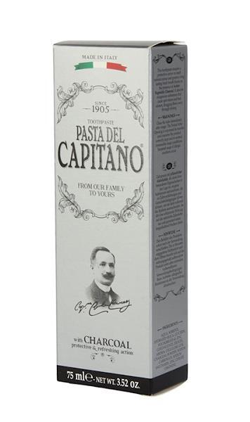 Зубна паста Pasta del Capitano 1905 з вугіллям, 75 мл
