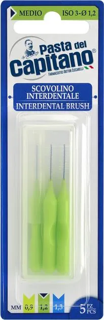 Міжзубні щітки Pasta del Capitano Interdental Brush, 1,2 мм, 5 шт