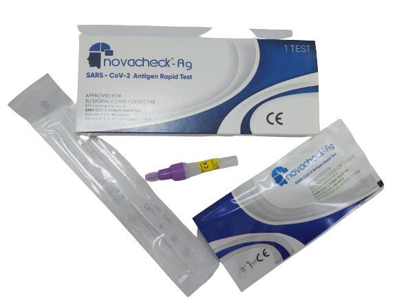 Тест Novacheck-Ag Sars CoV-2 Covid-19 Antigen для виявлення антигенів коронавірусу швидкий, 1