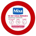 Крем Mixa Cica Repair+ 10-in-1 багатофункціональний відновлювальний щільної текстури для потрісканої, огрубілої чутливої шкіри тіла, 150 мл