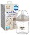 Пляшечка антиколікова Canpol Babies Natural Shape 35/400 з соскою Dual-zone з широким отвором, 150 мл