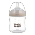 Пляшечка антиколікова Canpol Babies Natural Shape 35/400 з соскою Dual-zone з широким отвором, 150 мл