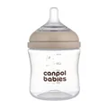 Пляшечка антиколікова Canpol Babies Natural Shape 35/400 з соскою Dual-zone з широким отвором, 150 мл