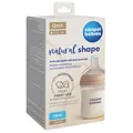 Пляшечка антиколікова Canpol Babies Natural Shape 35/400 з соскою Dual-zone з широким отвором, 150 мл