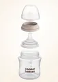 Пляшечка антиколікова Canpol Babies Natural Shape 35/400 з соскою Dual-zone з широким отвором, 150 мл