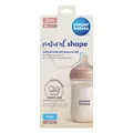 Пляшечка антиколікова Canpol Babies Natural Shape 35/401 з соскою Dual-zone з широким отвором, 260 мл