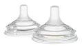 Соска силіконова Canpol Babies Natural Shape 21/750 антиколікова двозонна для пляшечок з широким отвором, 0+ місяців, 2 шт