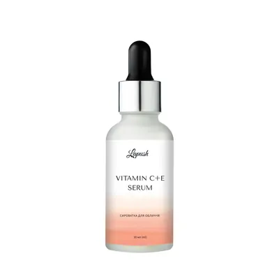 Сироватка для обличчя Lapush Vitamine C+E гіалуронова, 30 мл