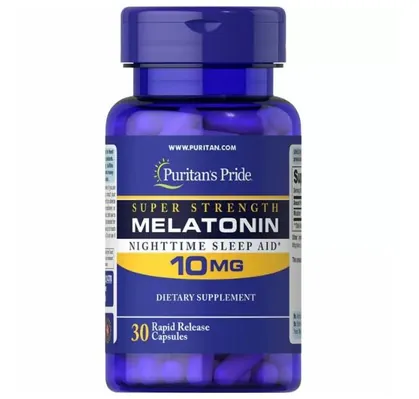 Мелатонін Puritan's Pride Melatonin 10 мг, 30 капсул