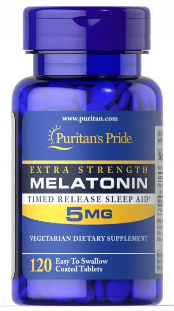 Мелатонін Puritan's Pride Timed Release Melatonin 5 мг, 120 таблеток