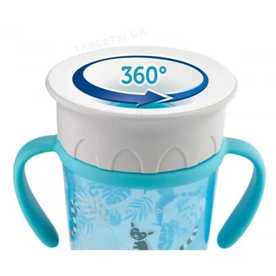 Кружка Canpol babies Jungle 360, бірюзова, 56/504_tur, 270 мл