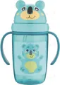 Кружка Canpol babies Hello Little з силіконовою трубочкою, бірюзова, 56/500_tur, 400 мл